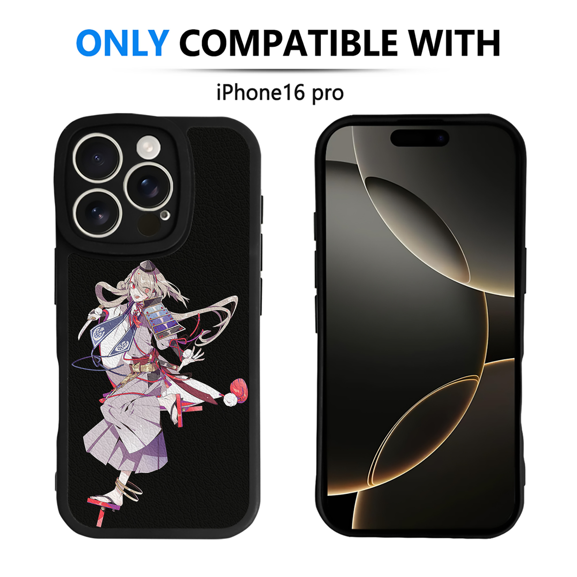 （画像用） 刀剣乱舞 Touken Ranbu 【iPhone 16シリーズ対応】シリコンスマホケース（レザー調） 材質：シリコン